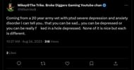 Netizens commenting on the YouTuber's call-out to Tate 4/5 (Image via Twitter)
